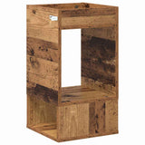 End Table 2 pcs Old Wood 30 x 30 x 56 cm Engineered Wood 890941