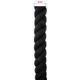 Rope Black 4 x 4 x 500 cm Cotton 42011835