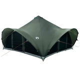 Tipi Tent with Roof Army green 18-Person Polyester and Steel 42028622