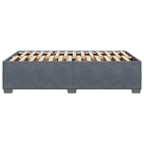Bed Frame without Mattress Dark Grey Double Velvet 3284663