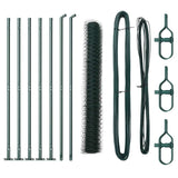 Welded Wire Fence with Concrete Base 10 x 0.8 m 3353479