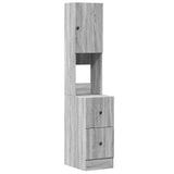Kitchen Cabinet Grey Sonoma 35x50x180 cm Engineered Wood 840763