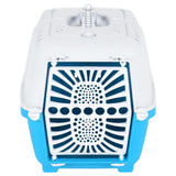Pet Carrier White and Blue 48x31.5x33cm Polypropylene 172216