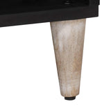 TV Cabinet with Shelf White 100 x 33.5 x 46 cm Solid Mango Wood 4018384