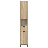 Bathroom Cabinet with Drawer Sonoma Oak 31.5 x 33 x 190 cm 883406