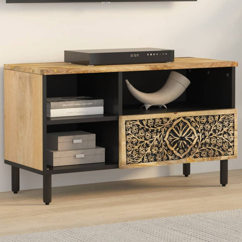 TV Cabinet 80x33x46 cm Solid Wood Mango 358229