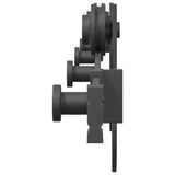 Sliding Door Hardware Kit 183 cm Steel Black 4009732