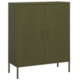 Storage Cabinet Olive Green Steel Medium 336162