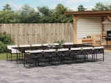 Garden Dining Set Black 3211302
