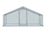 10 x 10 ft Large Metal Chicken Coop, Walk-in Poultry Cage Chicken Hen Run House with Waterproof 97159407