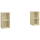TV Cabinets 2 pcs Sonoma Oak 72x35x36.5 cm Engineered Wood 3079901