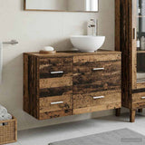 Bathroom Furniture Set 2 pcs Old Wood Engineered Wood 3403958