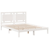 Extra Long Bed Frame without Mattress White 160x210 cm Solid Wood 3309190