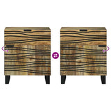 Bedside Cabinet Brown 50 x 33 x 60 cm Solid Acacia wood 4017944