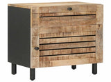 Bedside Table Natural 50 x 33 x 60 cm Solid Mango Wood 4018852