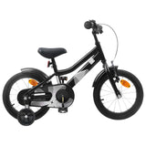 Kids Bike 14 Inches for 3-5 Years Old Black 42009378