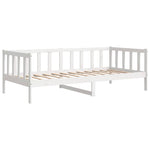 Day Bed without Mattress White Solid Wood Pine 90x200cm 806941