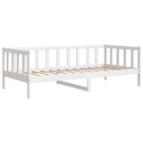 Day Bed without Mattress White Solid Wood Pine 90x200cm 806941