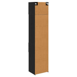 Highboard Black Oak 50 x 42.5 x 225 cm Engineered Wood 3402817