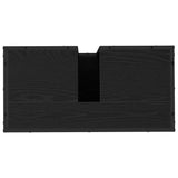 Bathroom Furniture Set 2 pcs Black Oak Engineered Wood 3402404