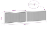 Wall-Mounted Headboard EDE Grey Sonoma Engineered Wood 896061