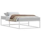 Bed Frame without Mattress White 90x200 cm Metal 4017422