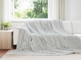 Throw Blanket Grey 270 x 240 cm 1.77 kg Fleece 42016836