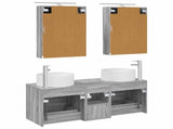 Bathroom Furniture Set 5 pcs Grey Sonoma 3407084