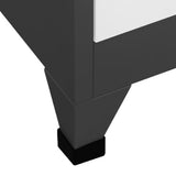 Locker Cabinet Anthracite and White 90x45x180 cm Steel 339808