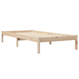 Bookcase Bed without Mattress 75x190 cm Solid Wood Pine 3324341