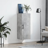 Wall Mounted Cabinet Concrete Grey 34.5x34x90 cm 828880