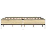 Bed Frame without Mattress Sonoma Oak 120x200 cm 3279803