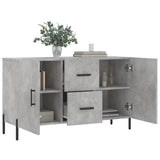 Sideboard Concrete Grey 100x36x60 cm Engineered Wood 828184