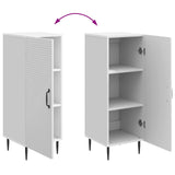 Sideboard High Gloss White 33 x 34.5 x 89.5 cm Engineered Wood 894829