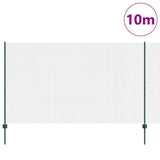 Welded Wire Fence with Post 10 x 1.4 m PVC-Coated Steel 3336452