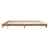 Bed Frame without Mattress 160x200 cm Solid Wood Pine 850653