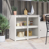 Kitchen Cabinet with Shelf MEPPEL Warm White 106 x 55 x 92 cm 868178