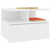 Floating Nightstands 2 pcs White 40x31x27cm Engineered Wood 800406