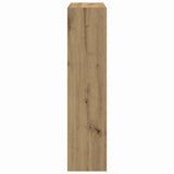 Shoe Cabinet Smoked Oak 80 x 21 x 87.5 cm Engineered Wood 862215