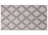 Outdoor Rug Geometric ARAKIL Brown and White 400 x 300 cm 42003482