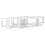 ZNTS Wall Cube Shelf 6 pcs High Gloss White 60x15x23 cm Engineered Wood 807153