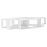 ZNTS Wall Cube Shelf 6 pcs High Gloss White 60x15x23 cm Engineered Wood 807153