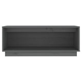 TV Cabinet Grey 90x35x35 cm Solid Wood Pine 813831