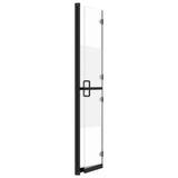 Foldable Walk-in Shower Wall Half Frosted ESG Glass 80x190 cm 151187