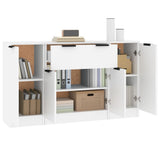 Sideboards 3 pcs White Engineered Wood 3115828