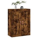 Wall Mounted Cabinet Smoked Oak 69.5x34x90 cm Engineered Wood 830361