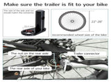 2 Seat Bike Trailer Bicycle wagon for Kids Child Steel Frame Safety Harness Seat Carrier Orange T3398P347531