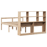 Bookcase Bed without Mattress 140x200 cm Solid Wood Pine 3322016