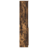 Highboard Smoked Oak 37.5x35x180 cm Engineered Wood 861674
