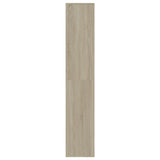 Shoe Cabinet Sonoma Oak 54x34x183 cm Engineered Wood 800372